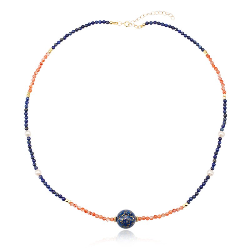 Dreamy Azure and Scarlet Necklace - Magic Bonus